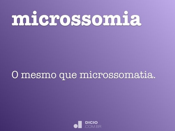 microssomia
