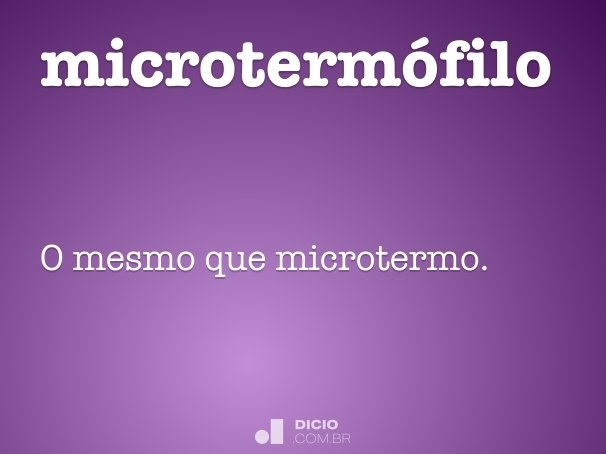 microtermófilo