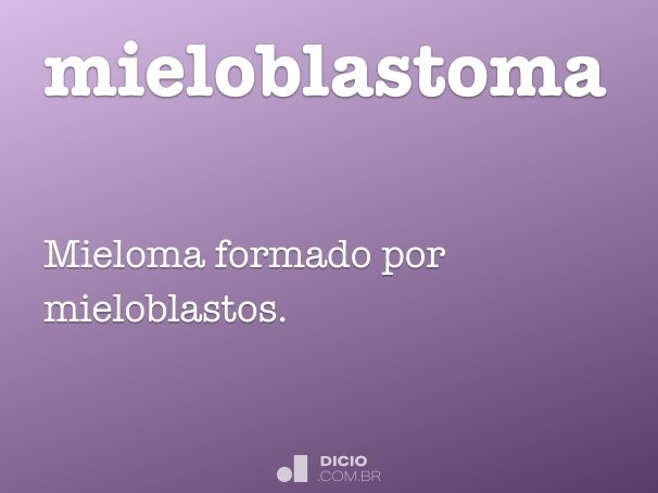 mieloblastoma
