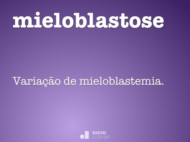 mieloblastose
