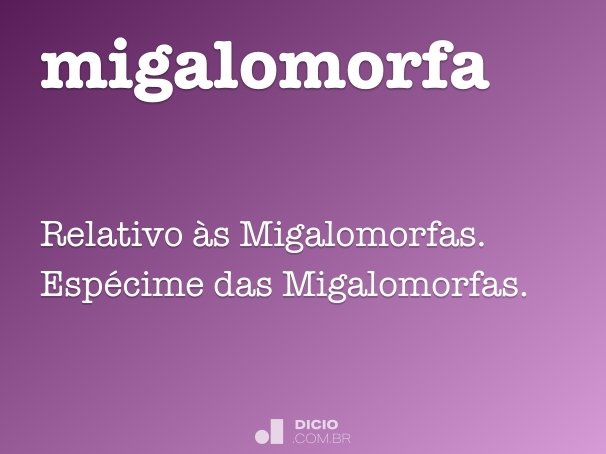 migalomorfa