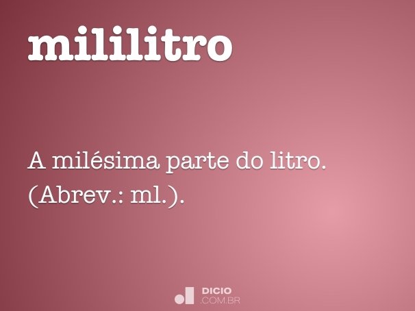 mililitro