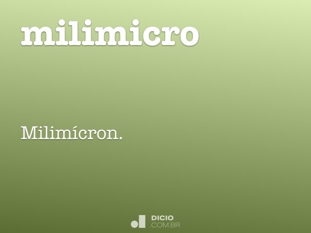 milimicro