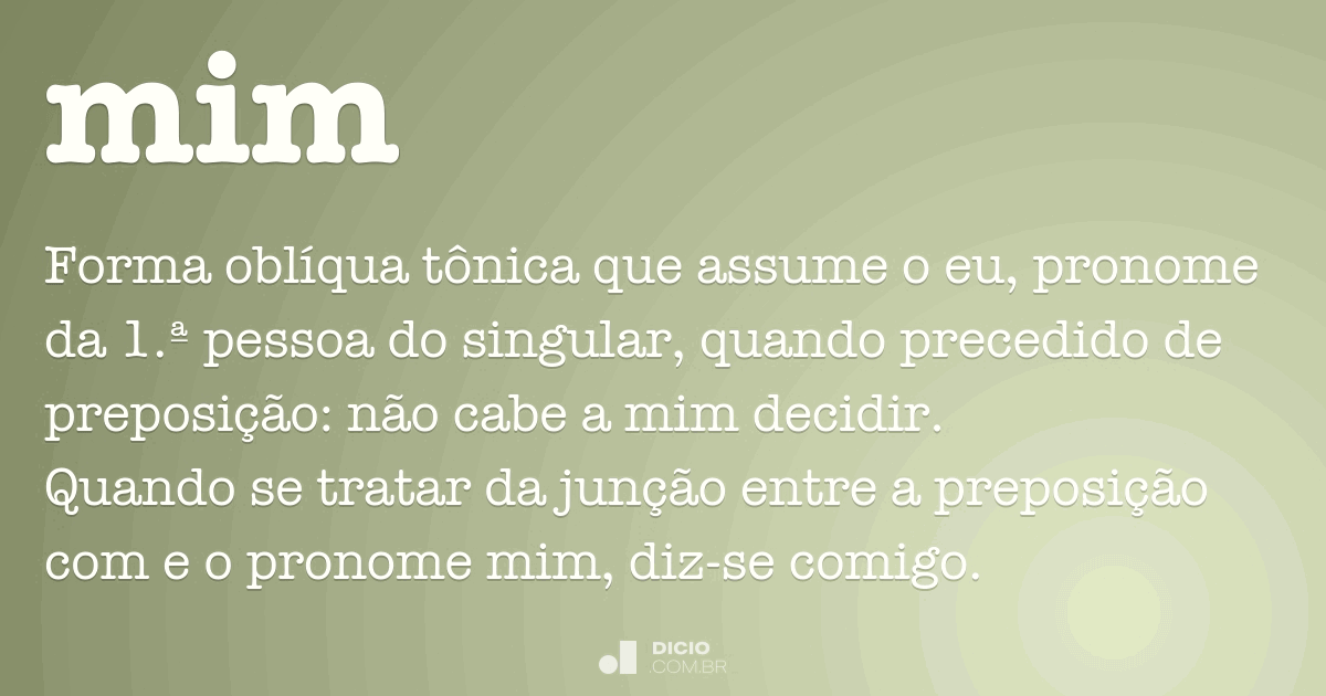 Mim Dicio, Dicionário Online de Português