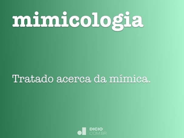 mimicologia