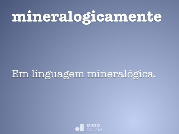 mineralogicamente