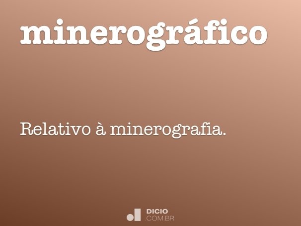minerográfico