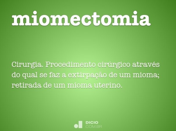 miomectomia