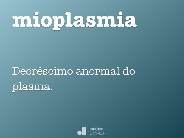 mioplasmia
