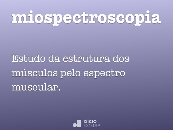 miospectroscopia