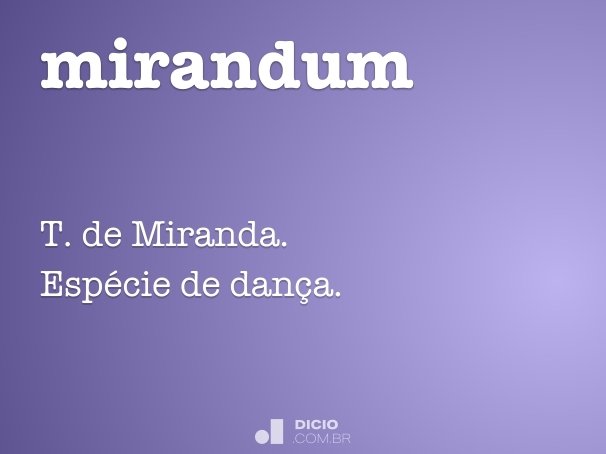 mirandum