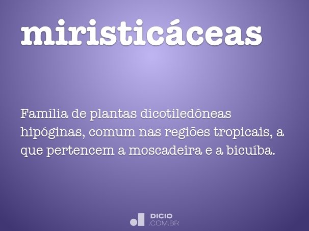 miristicáceas