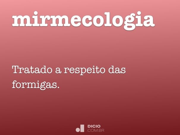 mirmecologia