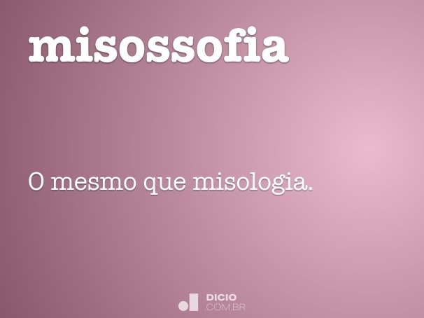 misossofia