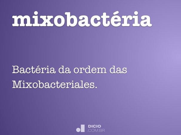 mixobactéria