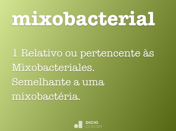 mixobacterial
