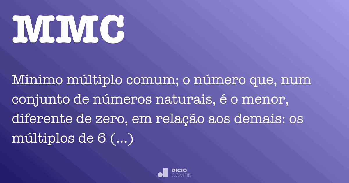 Mínimo Múltiplo Comum