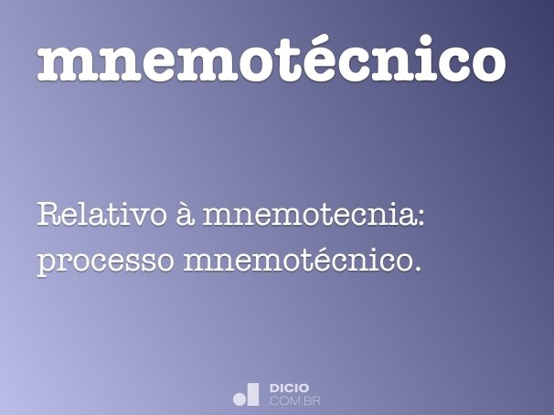 mnemotécnico