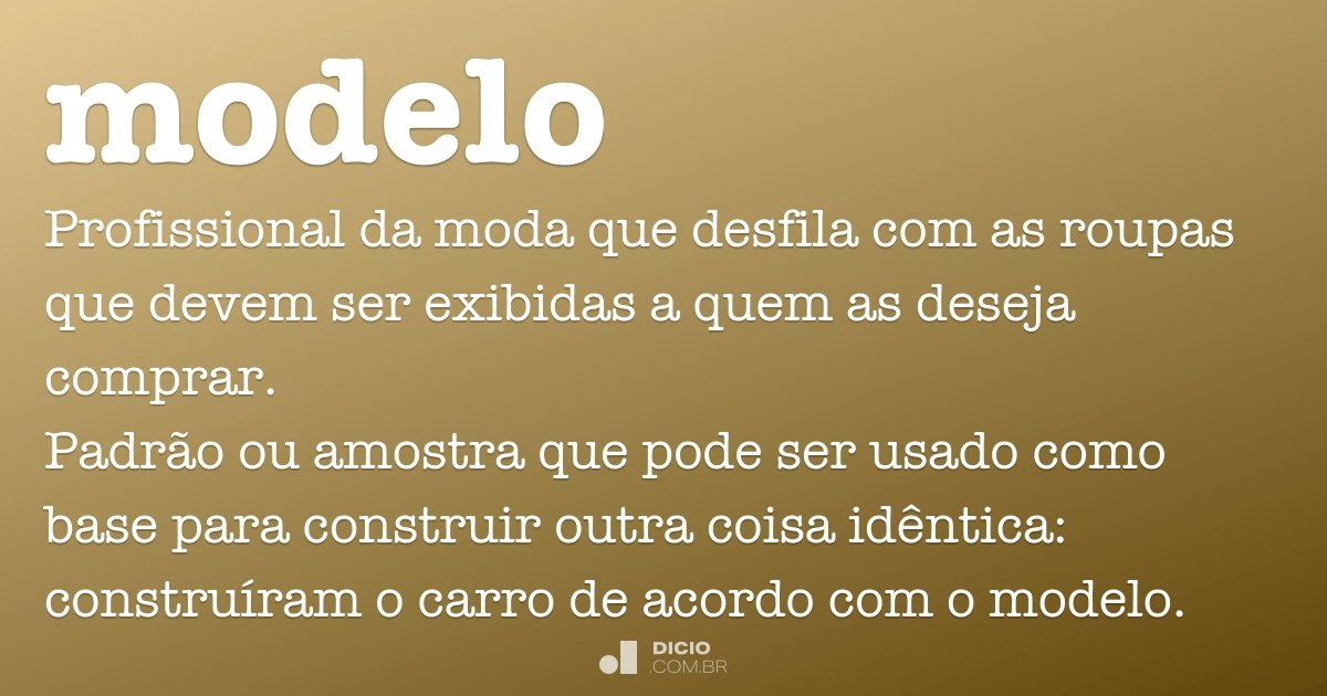Modelo - Dicio, Dicionário Online de Português