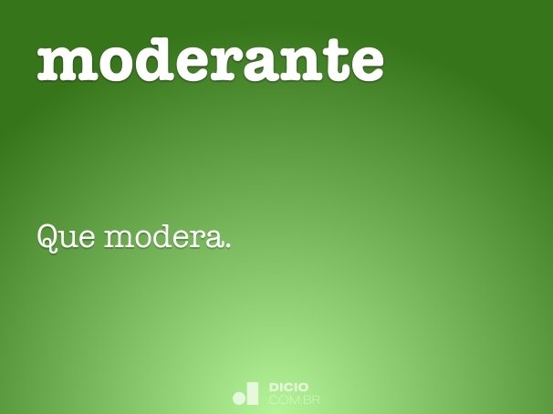 moderante