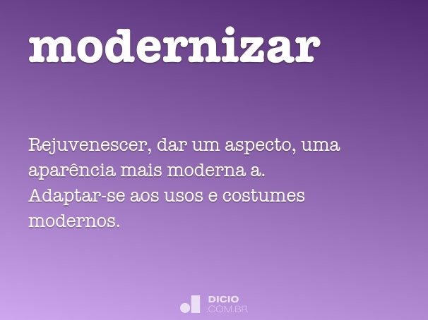 modernizar