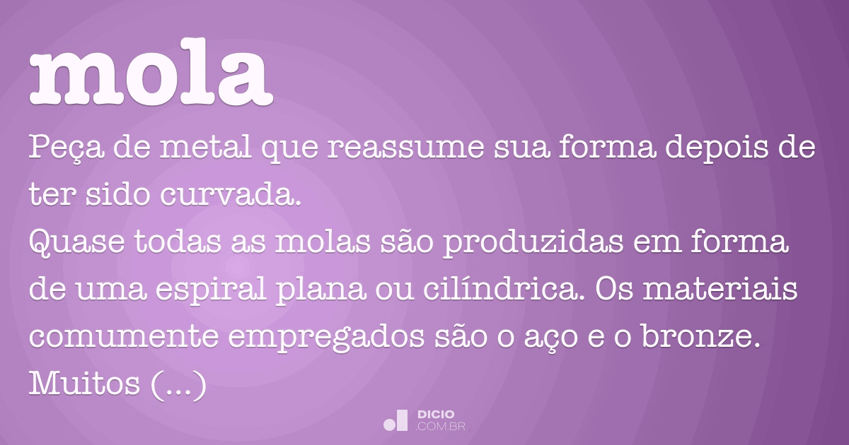 Mola - Dicio, Dicionário Online de Português