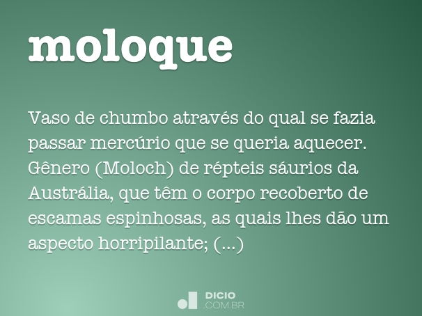 Moleque - Dicio, Dicionário Online de Português