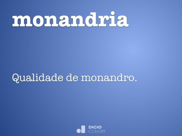 monandria