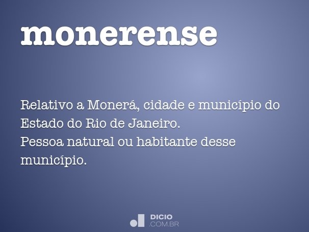monerense