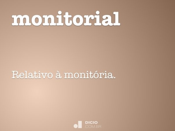 monitorial