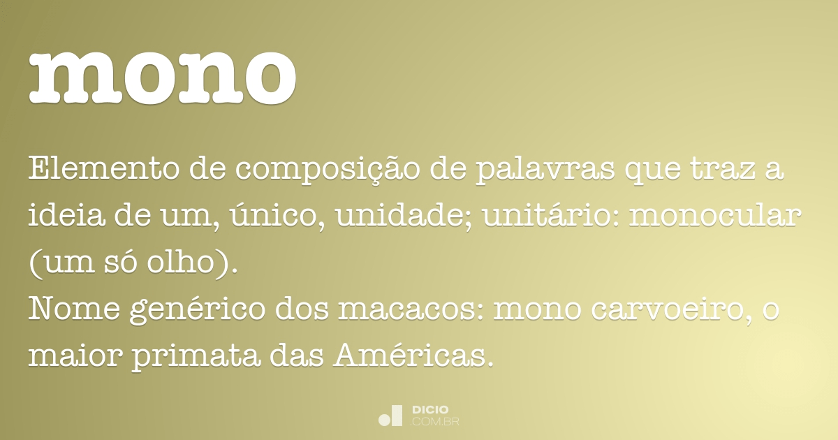 MOÑO - Espanhol, dicionário colaborativo