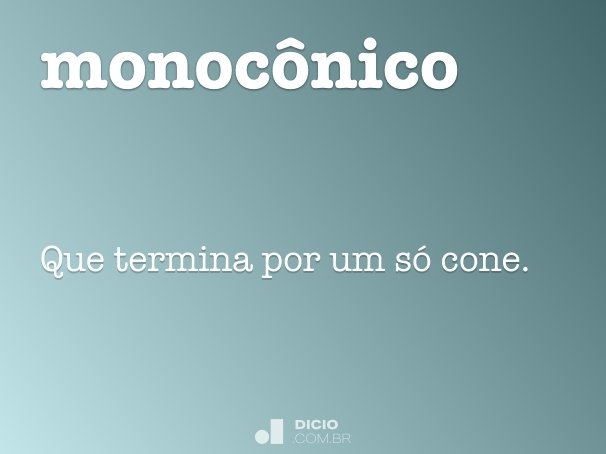 monocônico