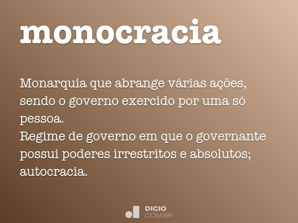 monocracia