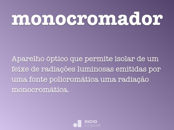 monocromador