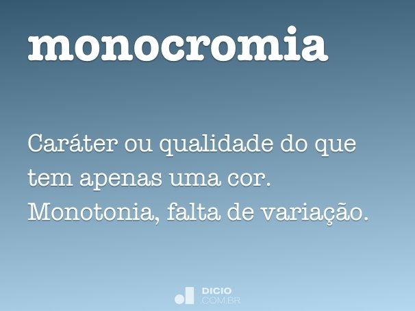 monocromia