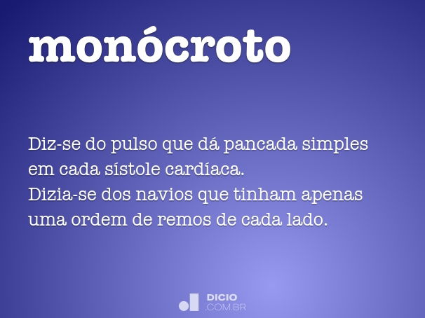 monócroto