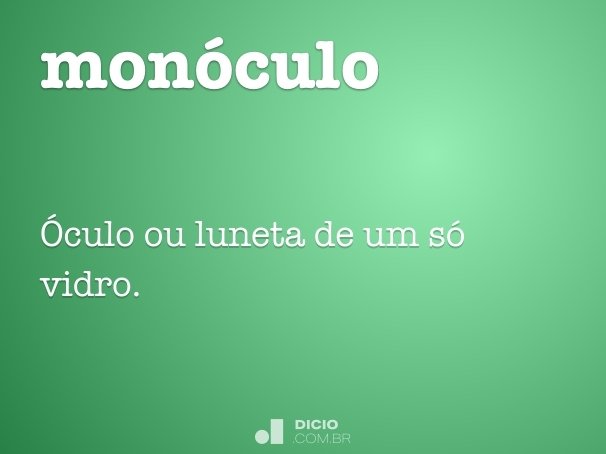 monóculo