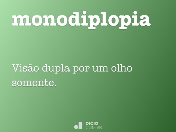 monodiplopia