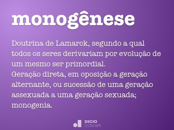 monogênese