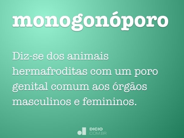 monogonóporo