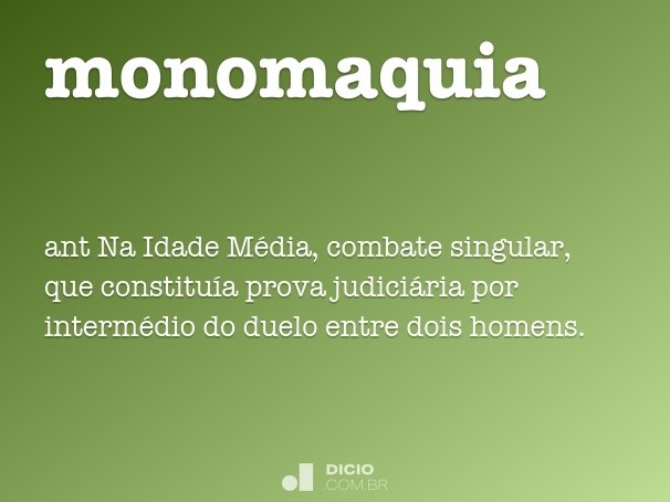 monomaquia