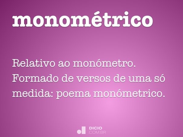 monométrico