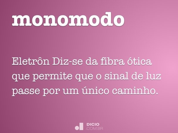 monomodo