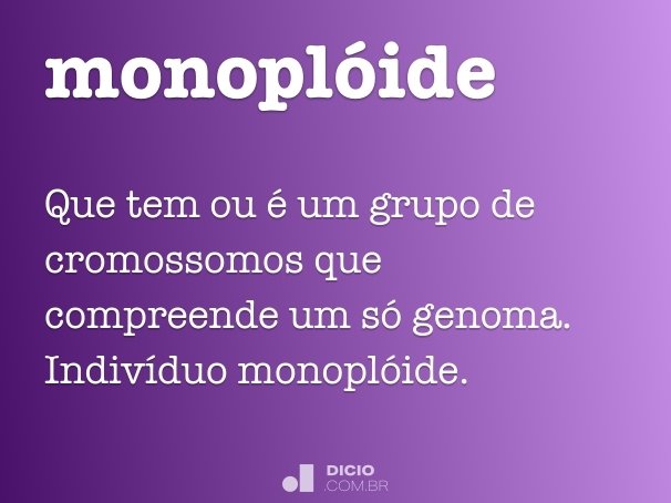 monoplóide