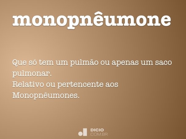 monopnêumone