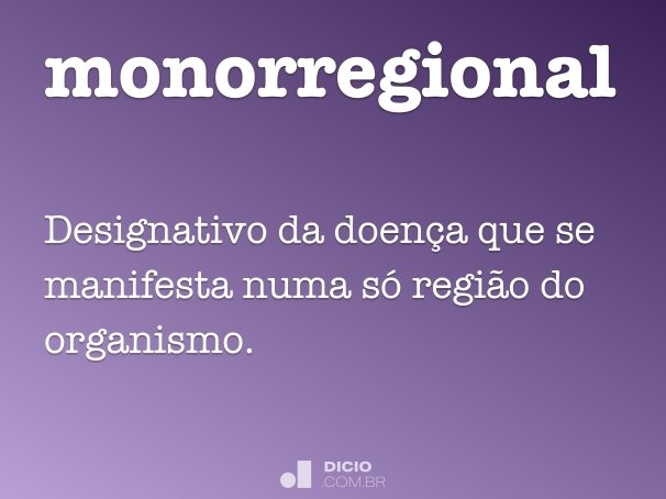 monorregional