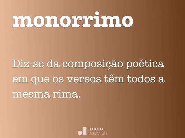 monorrimo