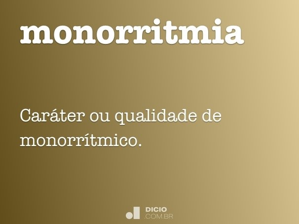 monorritmia