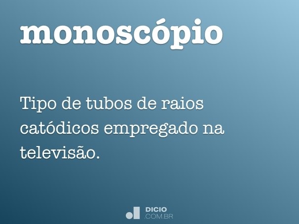 monoscópio