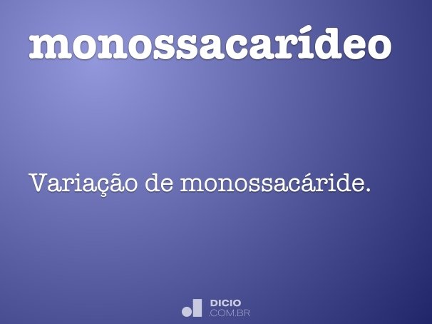 monossacarídeo